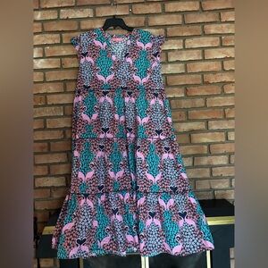 Simply Southern Floral and Bird Print Dress